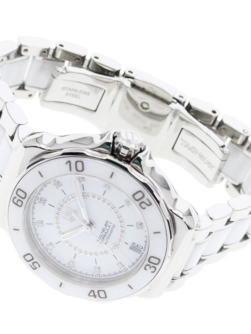 TAG HEUER Formula 1 WAU2211 Date 11P Diamond white Dial Automatic Ladies _970744